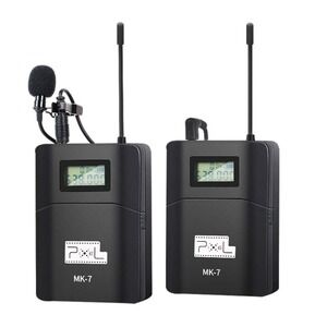 Pixel MK7 Wireless Lavalier Microphone‎ System with Accessories and Case